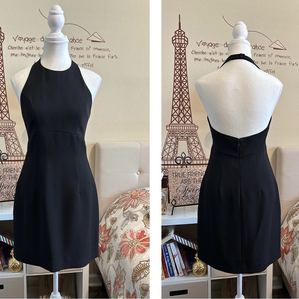 Cynthia Rowley Backless Black Mini Dress size 8